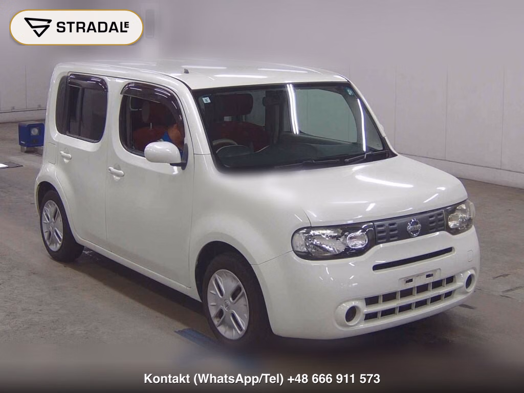 NISSAN CUBE 15X PARTY RED SELECTION 2011, aukcja z Japonii, zdjęcie 1