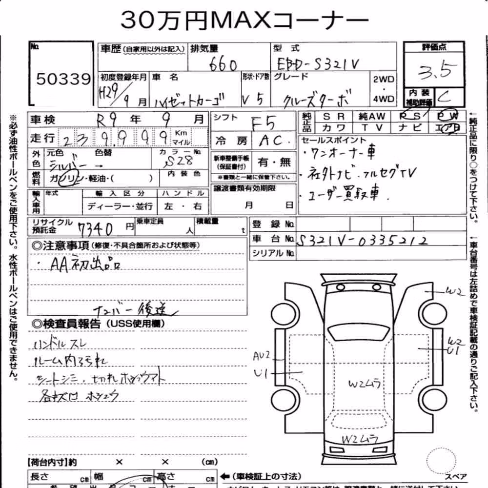 Notka aukcyjna: DAIHATSU HIJET CARGO 5D CRUISE TURBO
