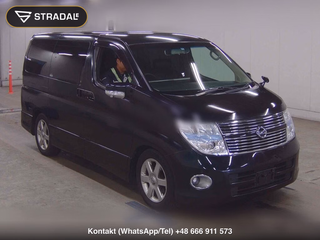 NISSAN ELGRAND 5D 350 HIGHWAY STAR BLACK LEATHER EDITION 2008, aukcja z Japonii, zdjęcie 1