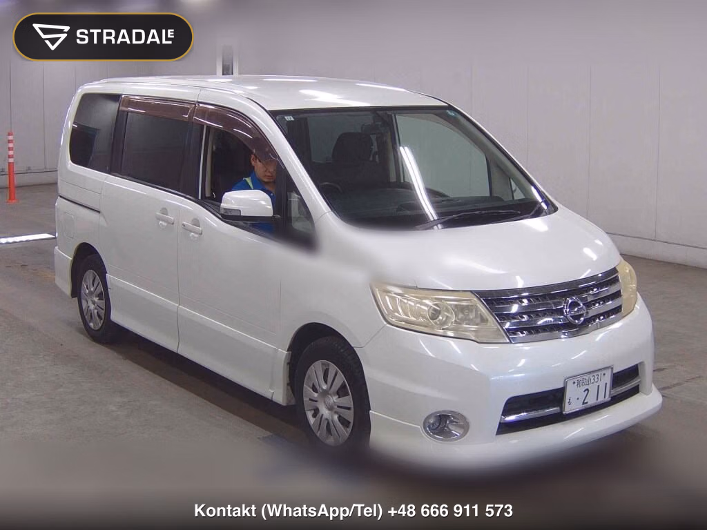 NISSAN SERENA 5D HIGHWAY STAR V AERO SELECTION 2009, aukcja z Japonii, zdjęcie 1