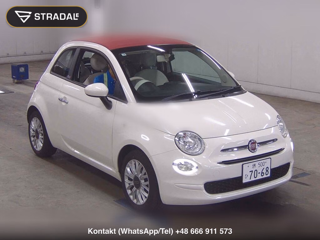 FIAT 500C 1.2 POP 2019, aukcja z Japonii, zdjęcie 1