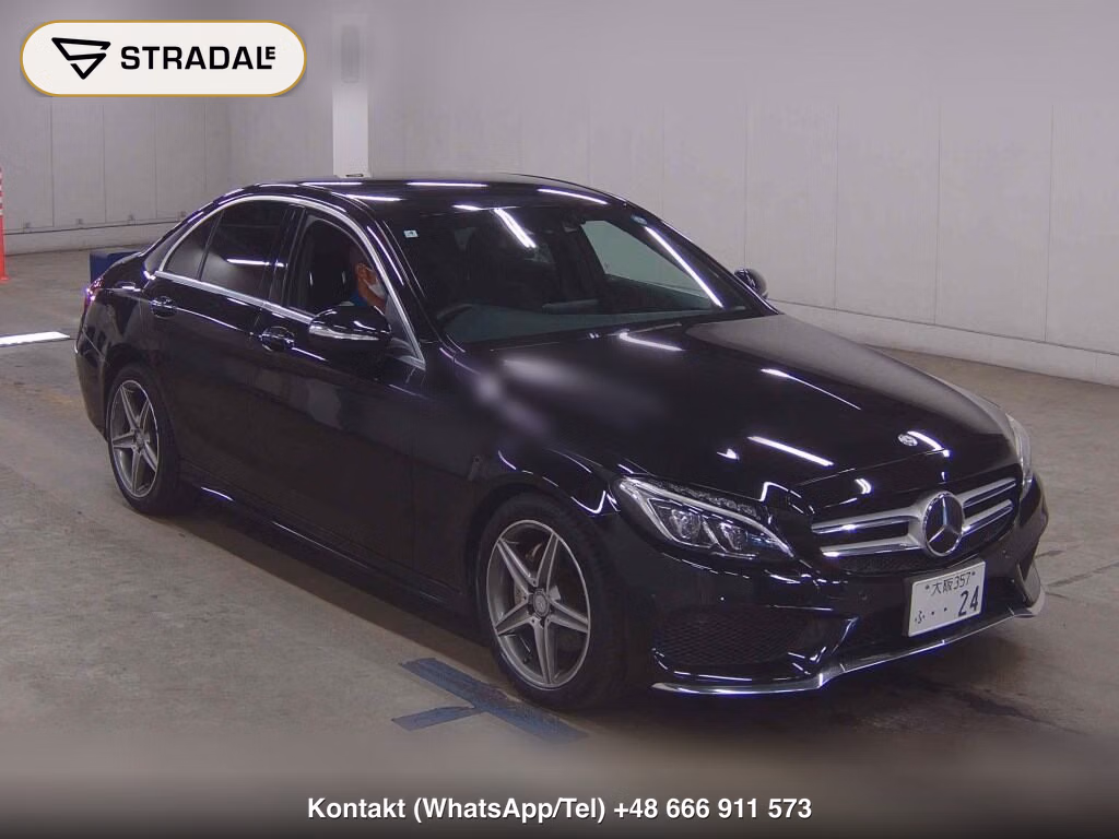 MERCEDES BENZ C-CLASS 4D C180 AVANTGARDE AMG LINE 2015, aukcja z Japonii, zdjęcie 1