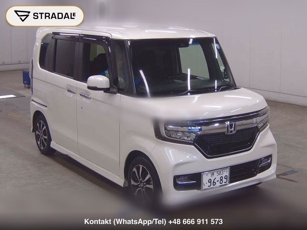 HONDA N-BOX CUSTOM G・L HONDA SENSING 2018, aukcja z Japonii, zdjęcie 1