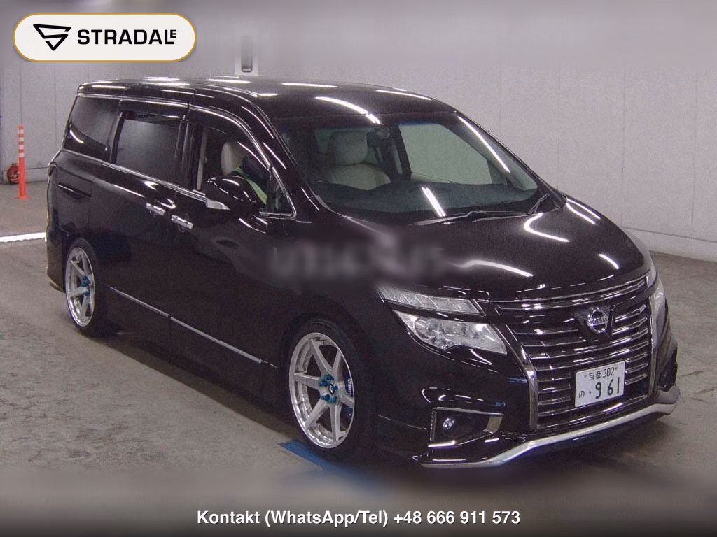NISSAN ELGRAND 5D 350 HIGHWAY STAR WHITE LEATHER URBAN CHR, miniaturka 2