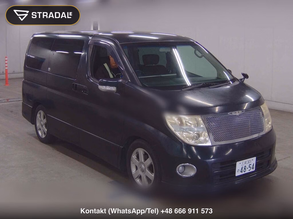 NISSAN ELGRAND 5D 250 HIGHWAY STAR BLACK LEATHER EDITION 2008, aukcja z Japonii, zdjęcie 1