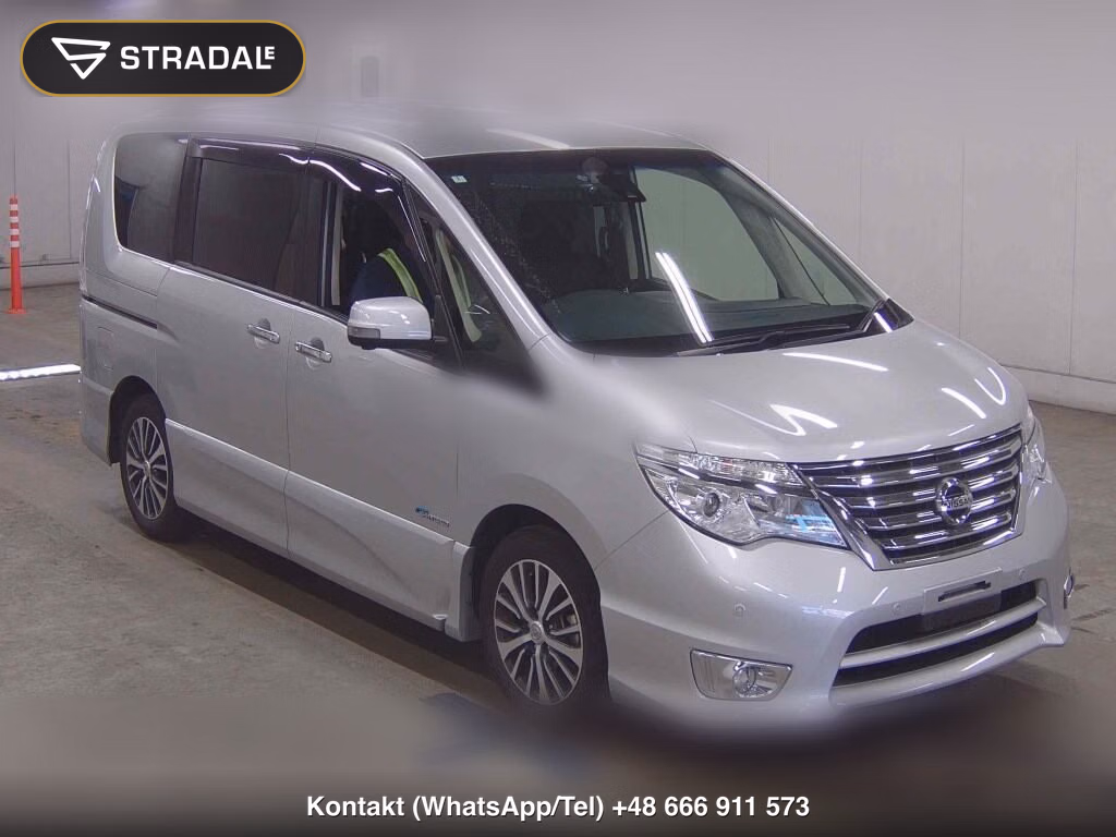 NISSAN SERENA 5D HIGHWAY STAR V SELECTOR + SAFETY Ⅱ SHV 2016, aukcja z Japonii, zdjęcie 1