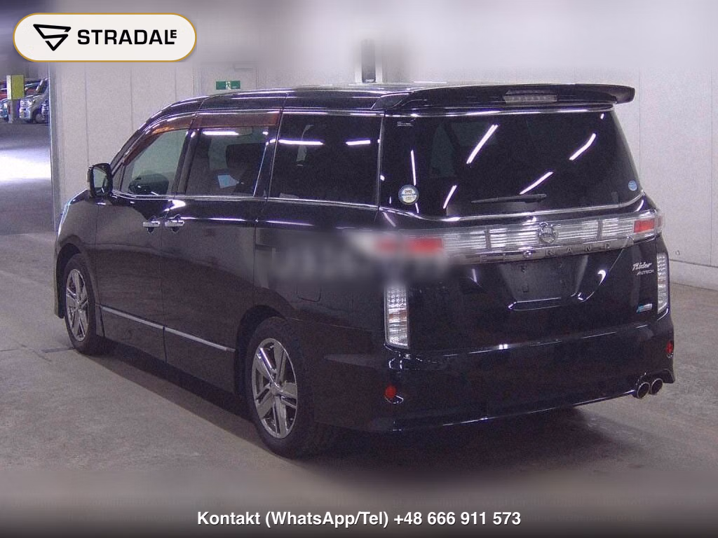 NISSAN ELGRAND 5D RIDER BLACK LEATHER SEAT MANUAL SEAT, miniaturka 3