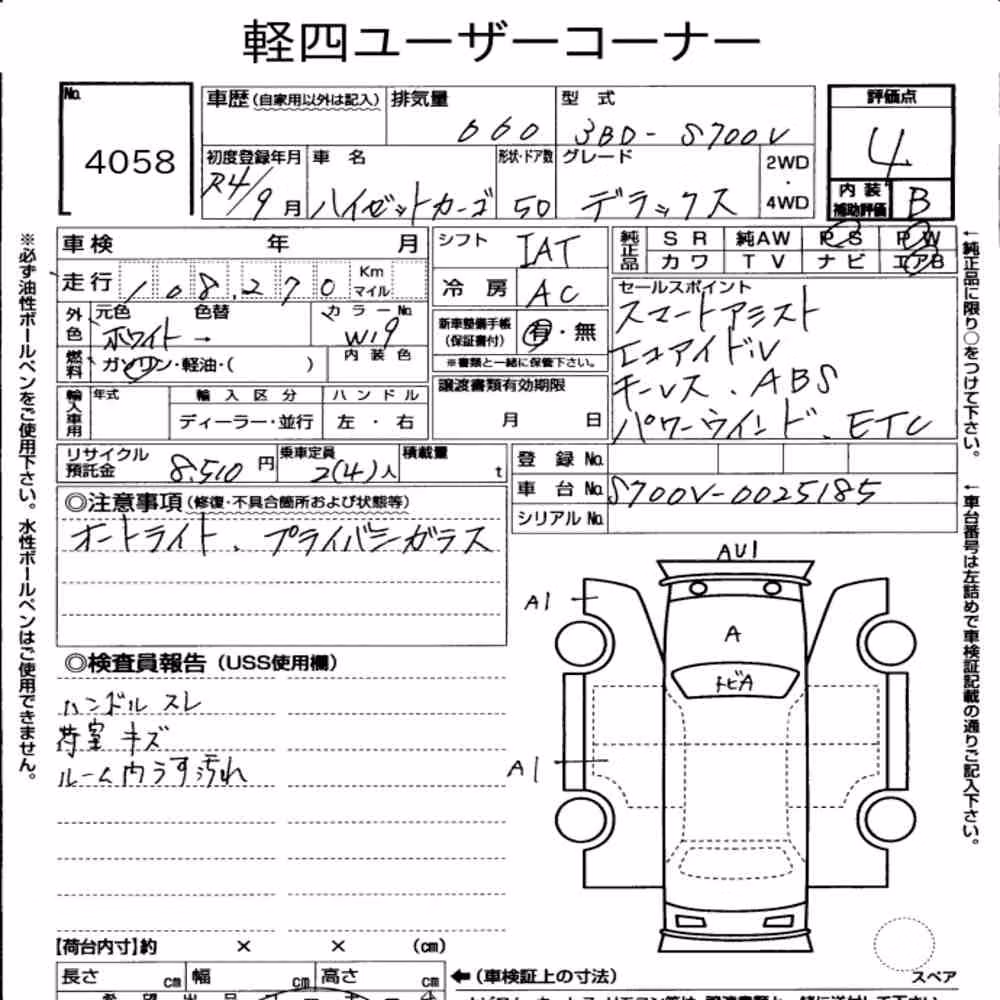 Notka aukcyjna: DAIHATSU HIJET CARGO 5D DELUXE
