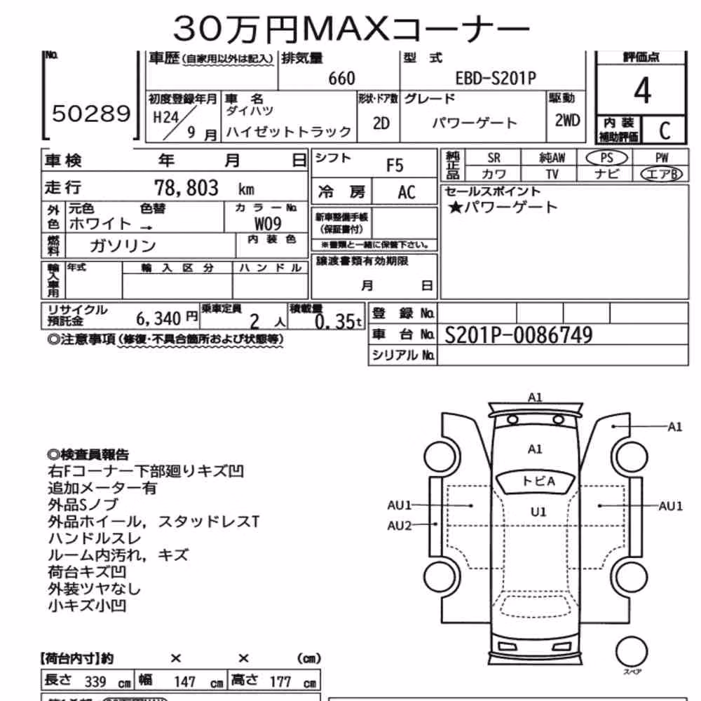 Notka aukcyjna: DAIHATSU HIJET TRUCK OTHERS