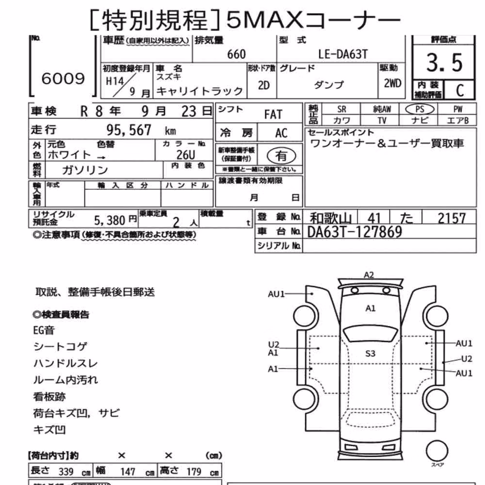 Notka aukcyjna: SUZUKI CARRY TRUCK DUMP