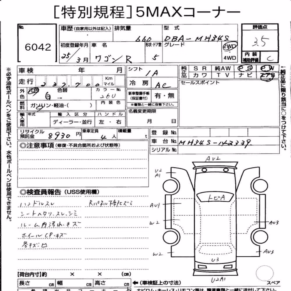 Notka aukcyjna: SUZUKI WAGON R 5D