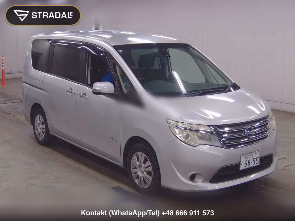 NISSAN SERENA 5D 20X S-HYBRID 2014, aukcja z Japonii, zdjęcie 1
