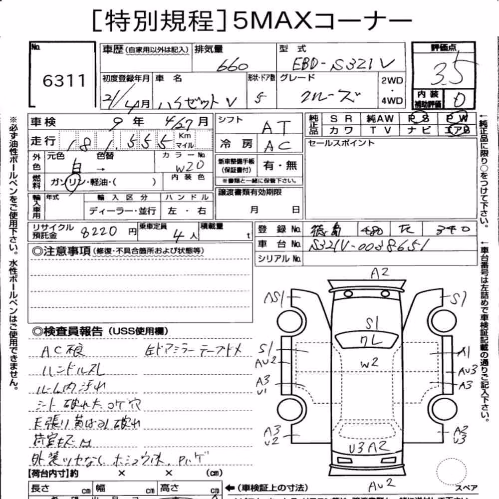 Notka aukcyjna: DAIHATSU HIJET CARGO 5D CRUISE