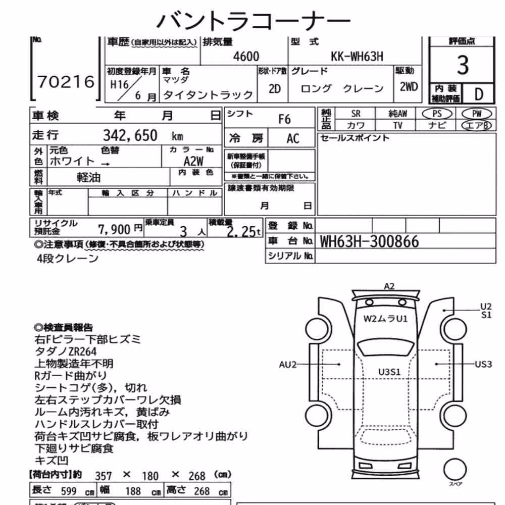 Notka aukcyjna: MAZDA TITAN TRUCK 2D OTHERS