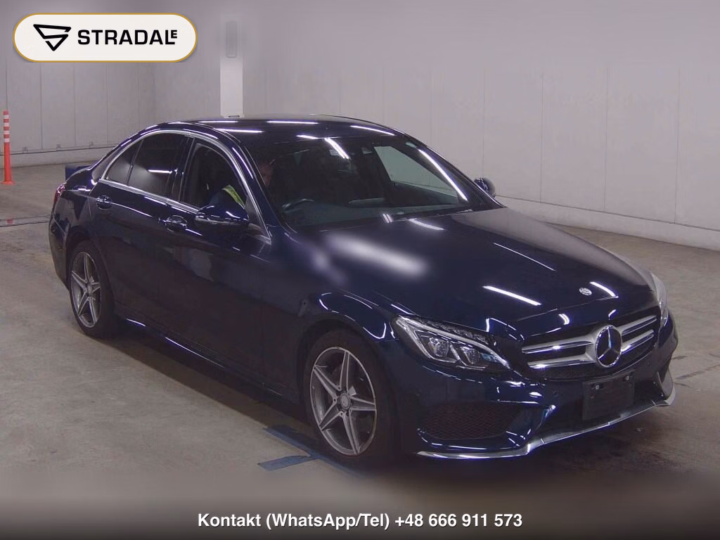 MERCEDES BENZ C-CLASS 4D C200 AVANTGARDE AMG LINE 2015, aukcja z Japonii, zdjęcie 1