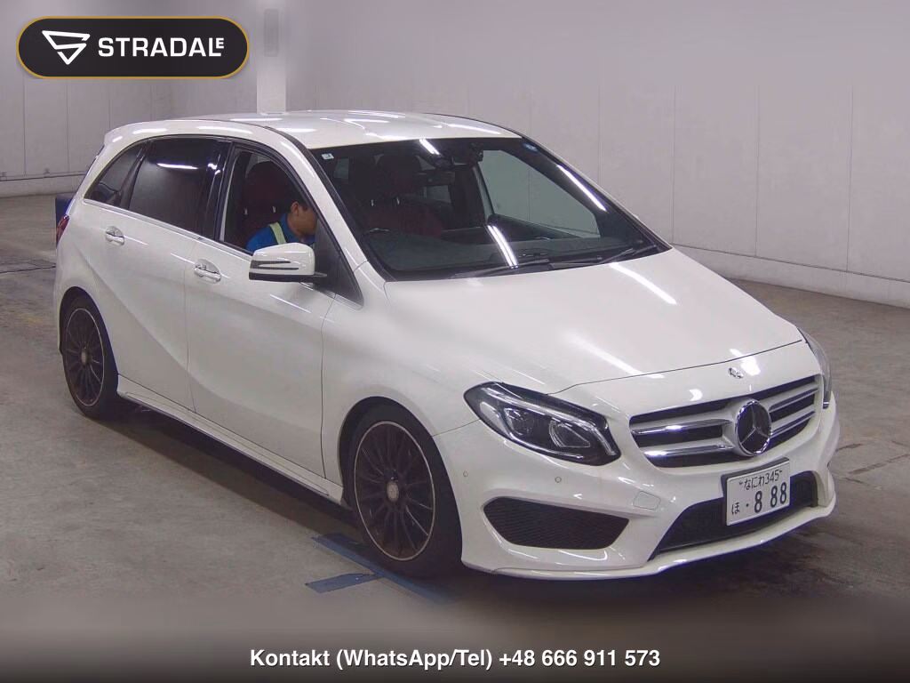 MERCEDES BENZ B-CLASS B180 SPORTS EDITION RED 2015, aukcja z Japonii, zdjęcie 1
