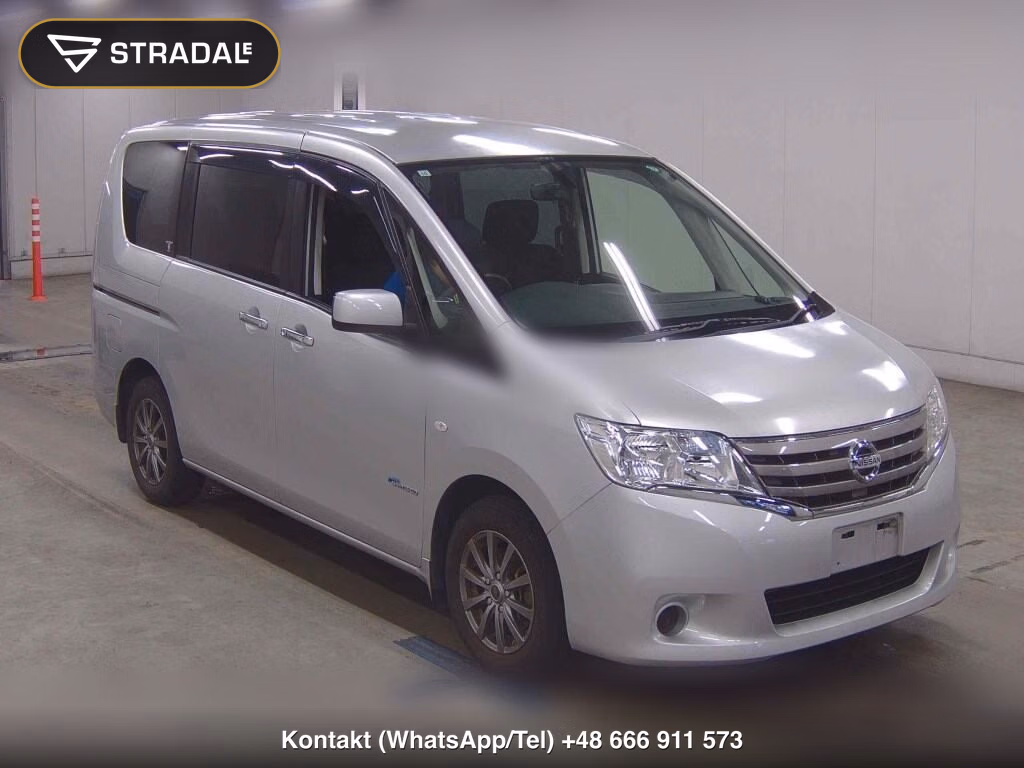 NISSAN SERENA 5D 20X S-HYBRID 2013, aukcja z Japonii, zdjęcie 1