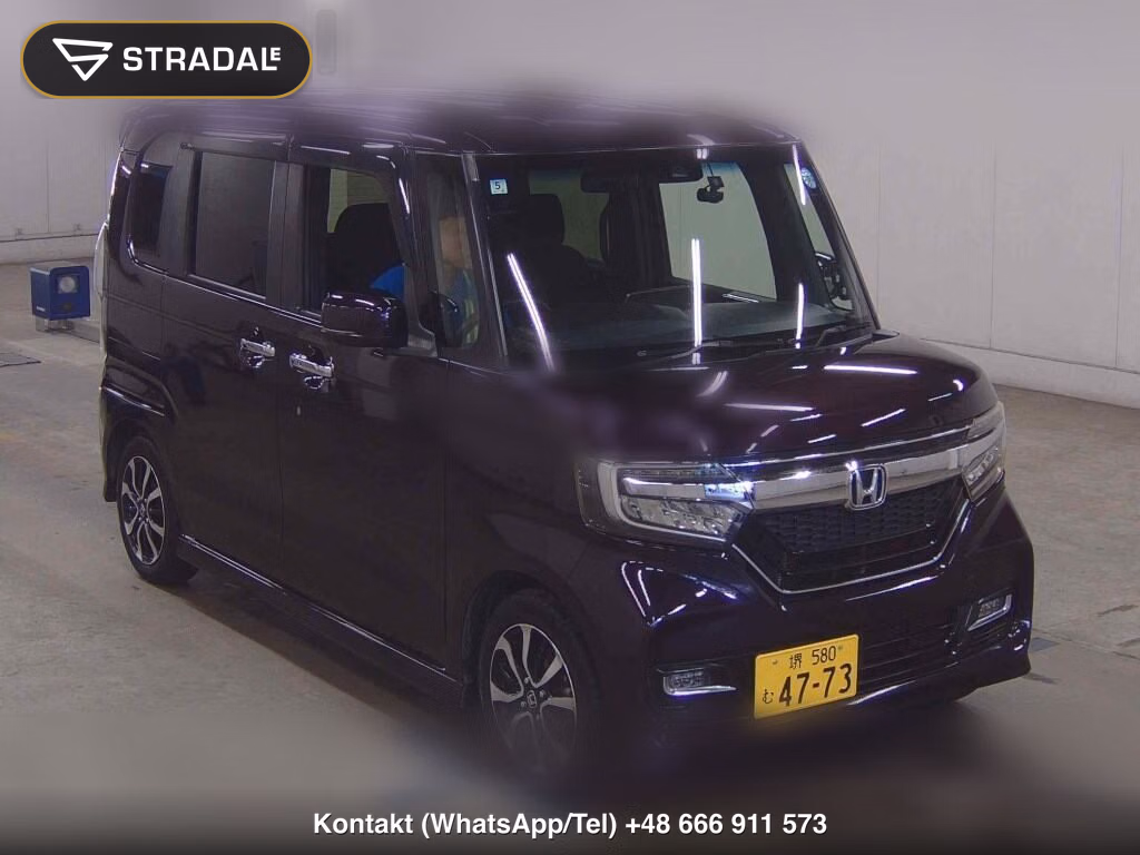 HONDA N-BOX CUSTOM G･L HONDA SENSING 2018, aukcja z Japonii, zdjęcie 1