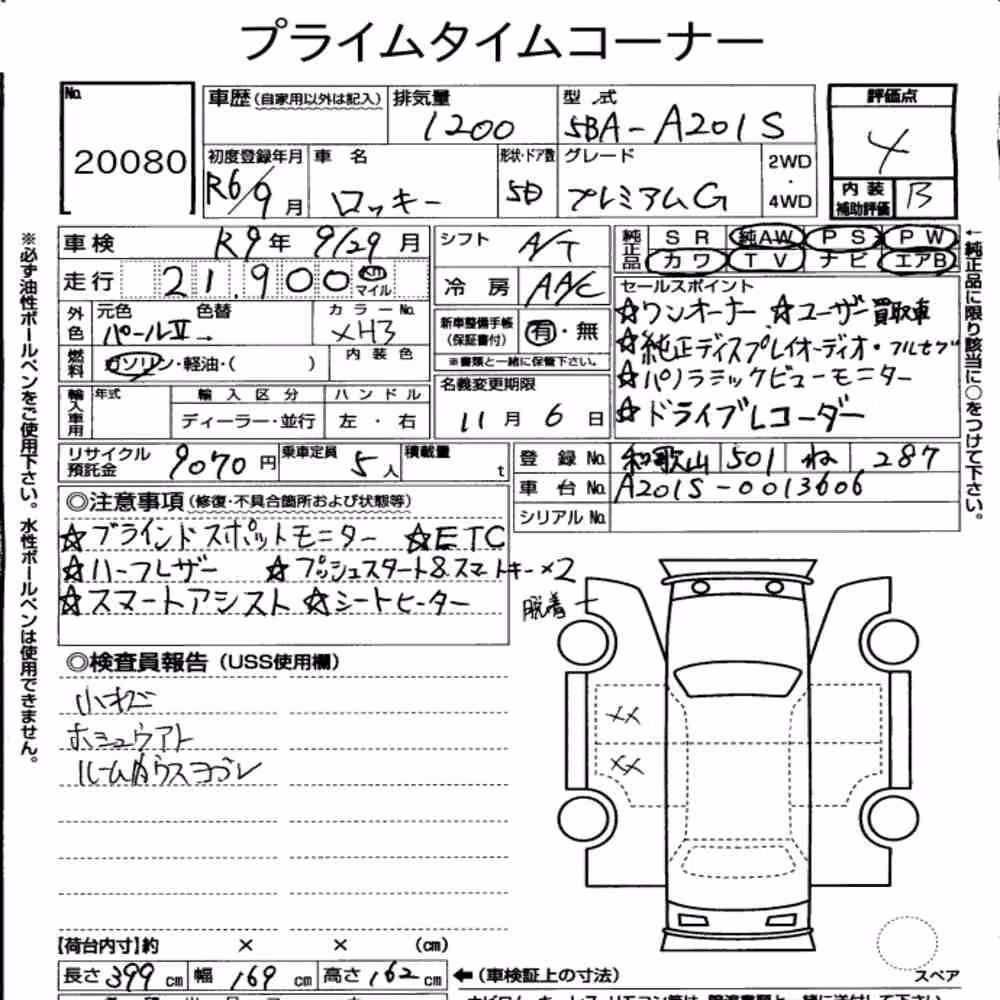 Notka aukcyjna: DAIHATSU ROCKY 5D PREMIUM G