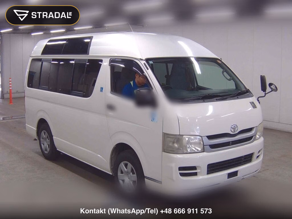 TOYOTA HIACE VAN 4D WELCAB 2009, aukcja z Japonii, zdjęcie 1