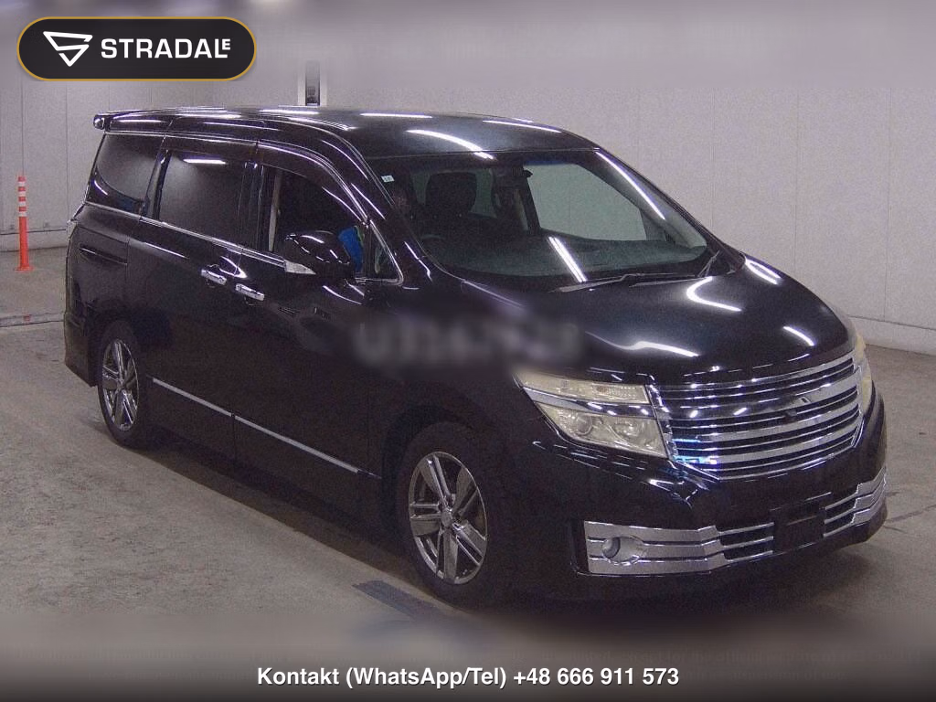 NISSAN ELGRAND 5D RIDER BLACK LEATHER SEAT MANUAL SEAT, miniaturka 2