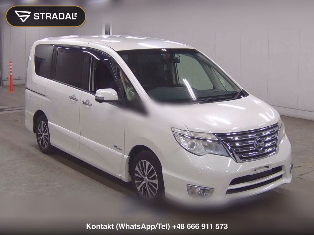 NISSAN SERENA 5D HIGHWAY STAR V SELECTOR + SAFETY Ⅱ SHV 2015, aukcja z Japonii, zdjęcie 1