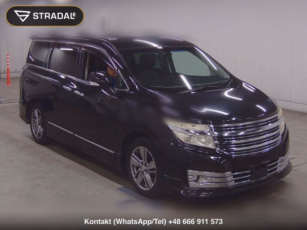 NISSAN ELGRAND 5D RIDER BLACK CLOTH SHEET 2012, aukcja z Japonii, zdjęcie 1