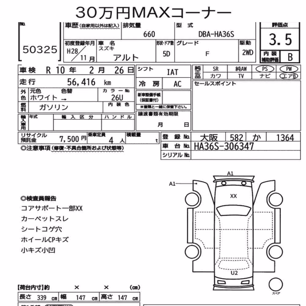 Notka aukcyjna: SUZUKI ALTO 5D F