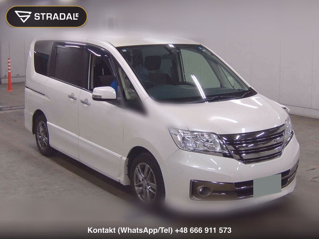 NISSAN SERENA 5D RIDER BLACK LINE 2012, aukcja z Japonii, zdjęcie 1