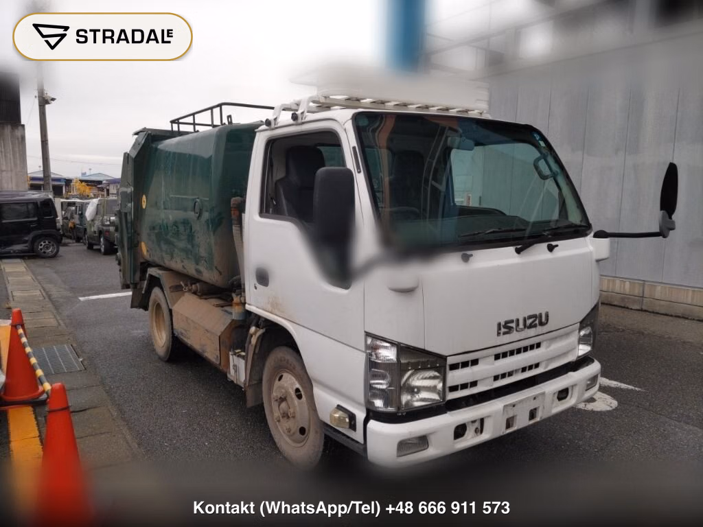 ISUZU ELF TRUCK 2D GARBAGE TRUCK 2011, aukcja z Japonii, zdjęcie 1
