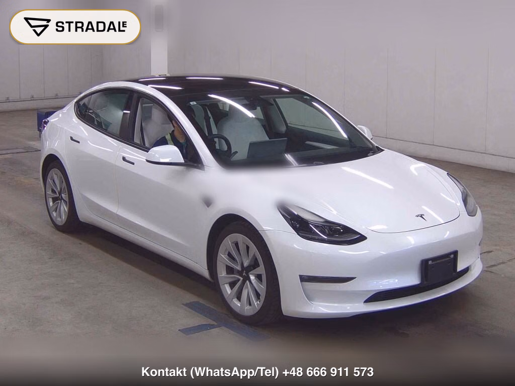 TESLA MODEL 3 4WD LONG RANGE 2021, aukcja z Japonii, zdjęcie 1