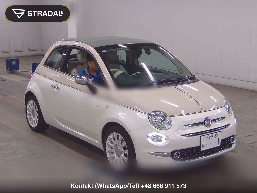 FIAT 500C 60TH 2018, aukcja z Japonii, zdjęcie 1