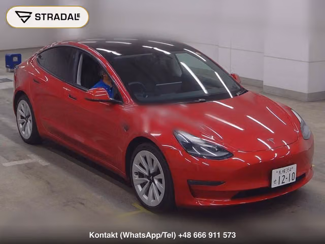 TESLA MODEL 3 4WD LONG RANGE 2021, samochód z aukcji Japonii
