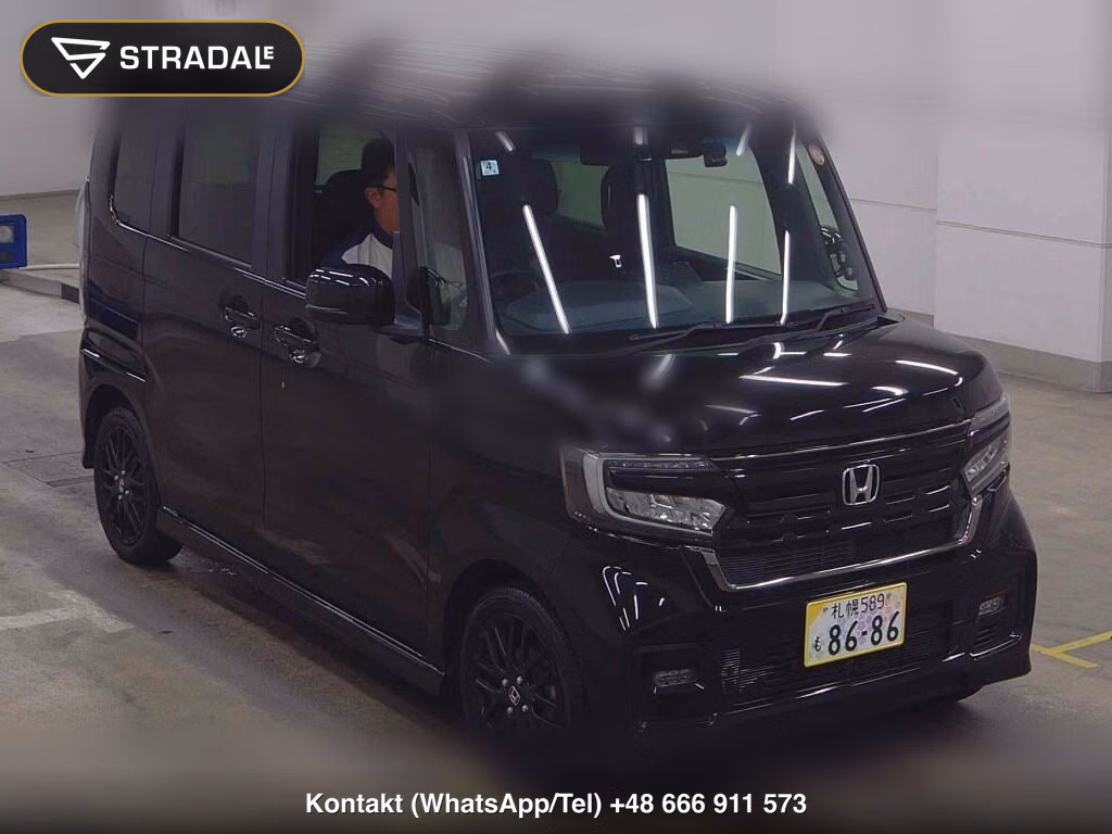 HONDA N-BOX CUSTOM 4WD L・TURBO STYLE PLUS BLACK 2022, aukcja z Japonii, zdjęcie 1