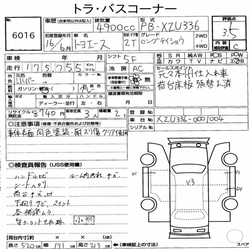 Notka aukcyjna: TOYOTA TOYOACE 2D