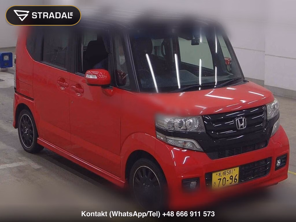HONDA N-BOX CUSTOM 4WD G・TURBO L PACKAGE 2015, aukcja z Japonii, zdjęcie 1