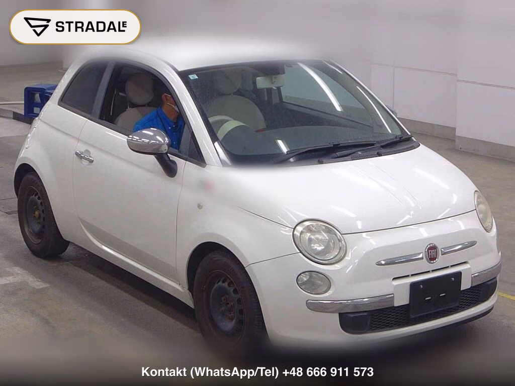 FIAT 500 2009, aukcja z Japonii, zdjęcie 1