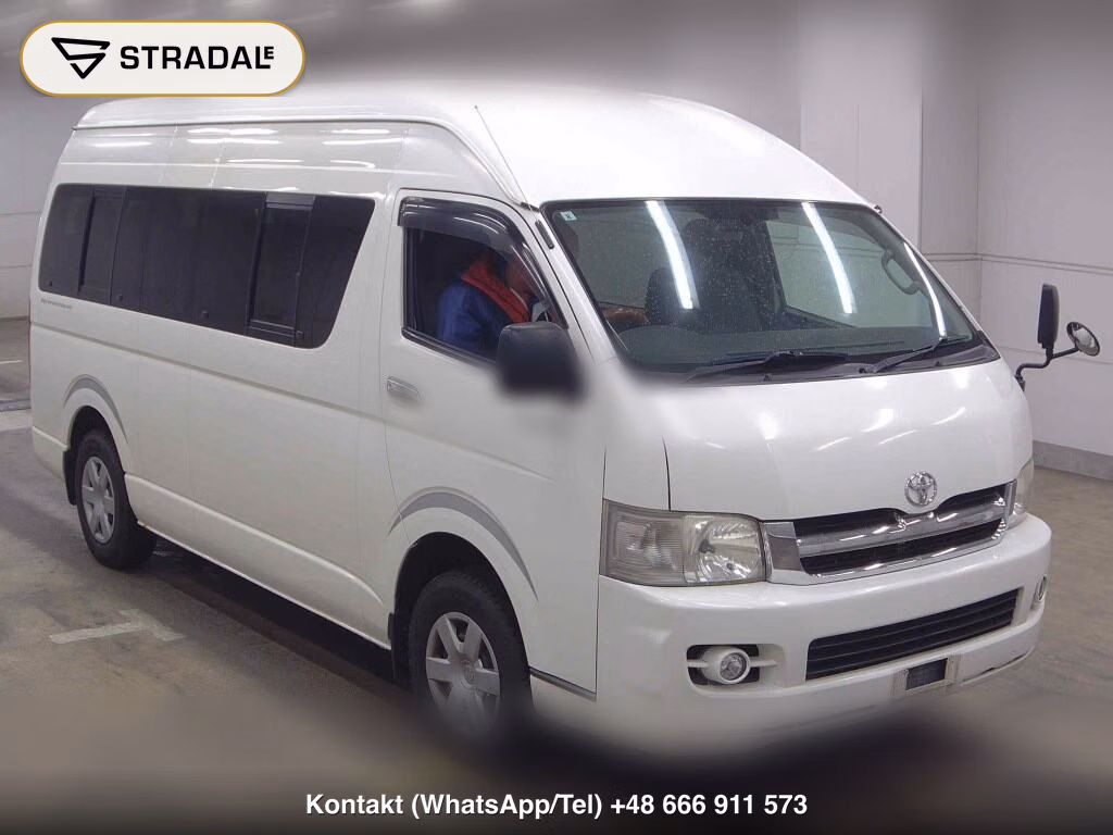 TOYOTA HIACE COMMUTER 4D 4WD SUPER LONG GL TURBO 2007, aukcja z Japonii, zdjęcie 1