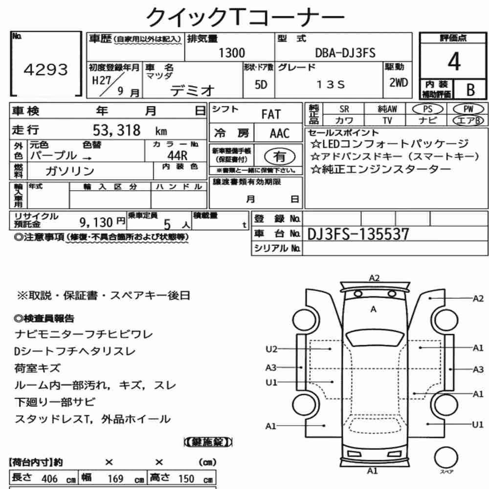 Notka aukcyjna: MAZDA DEMIO 5D 13S