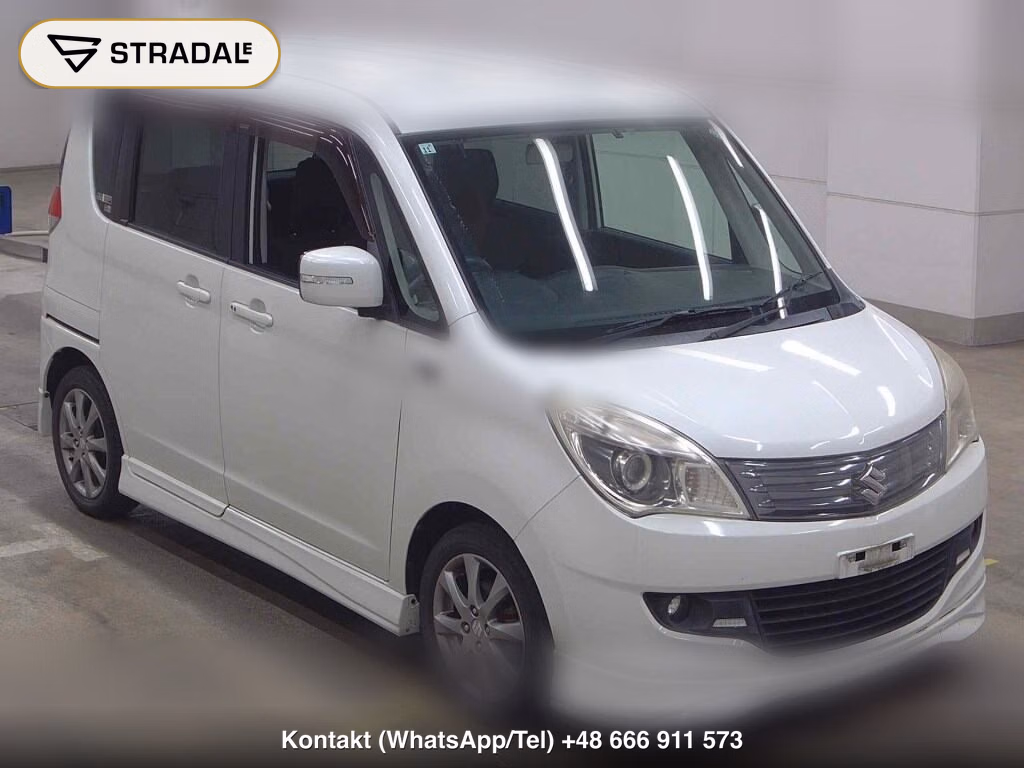 SUZUKI SOLIO 4WD BLACK&WHITE 2012, aukcja z Japonii, zdjęcie 1