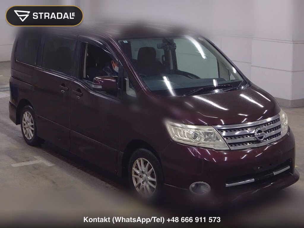 NISSAN SERENA 5D HIGHWAY STAR V AERO SELECTION 2009, aukcja z Japonii, zdjęcie 1