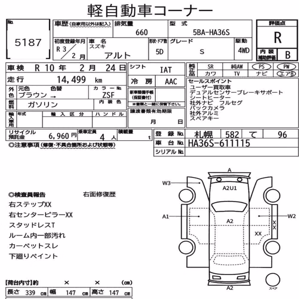 Notka aukcyjna: SUZUKI ALTO 5D 4WD S