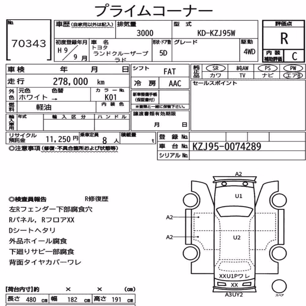 Notka aukcyjna: TOYOTA LAND CRUISER PRADO 5D 4WD