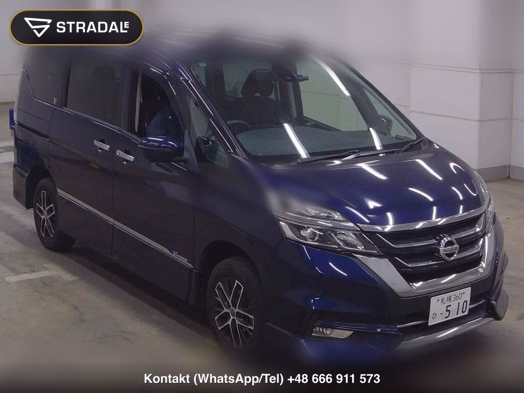 NISSAN SERENA 5D 4WD HIGHWAY STAR 2017, aukcja z Japonii, zdjęcie 1