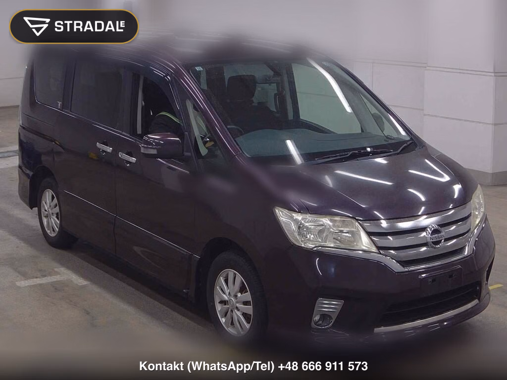 NISSAN SERENA 5D 4WD HIGHWAY STAR 2013, aukcja z Japonii, zdjęcie 1