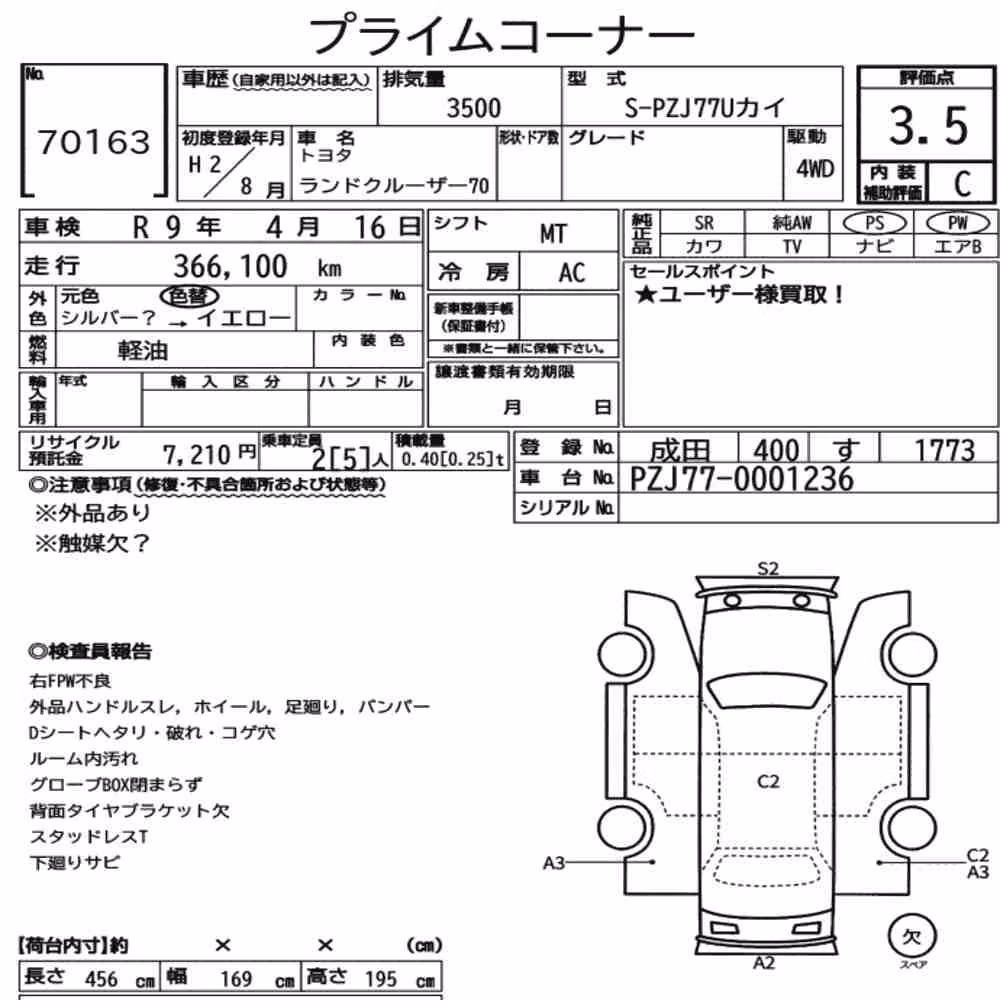 Notka aukcyjna: TOYOTA OTHERS