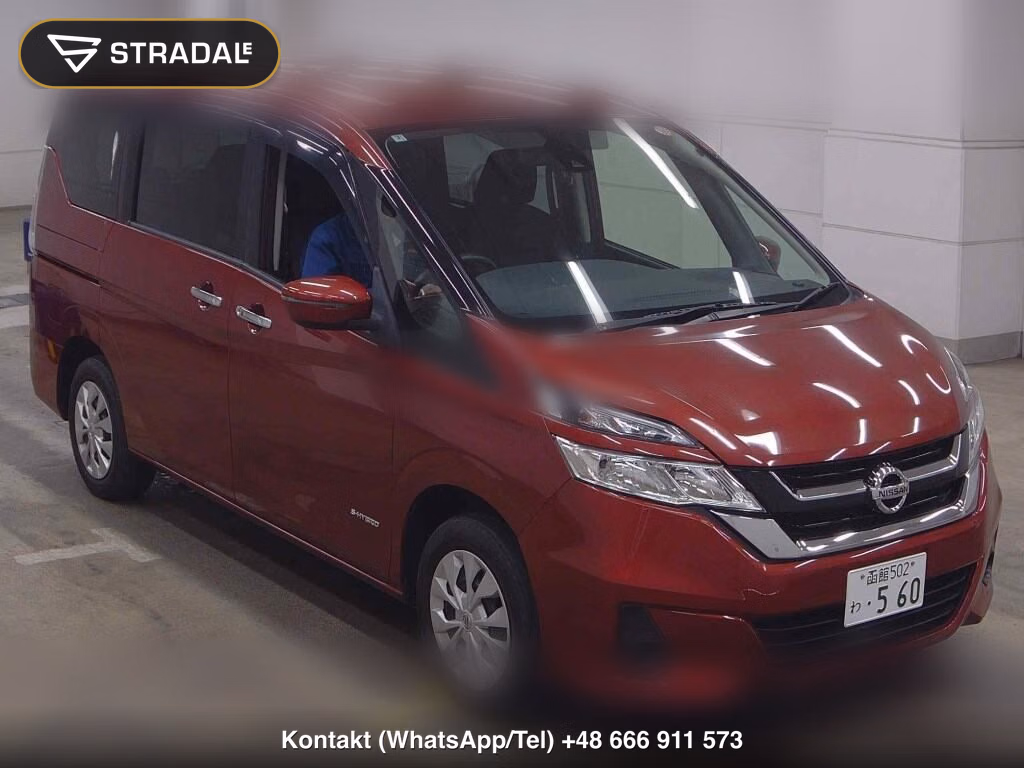 NISSAN SERENA 5D 4WD B 2018, aukcja z Japonii, zdjęcie 1