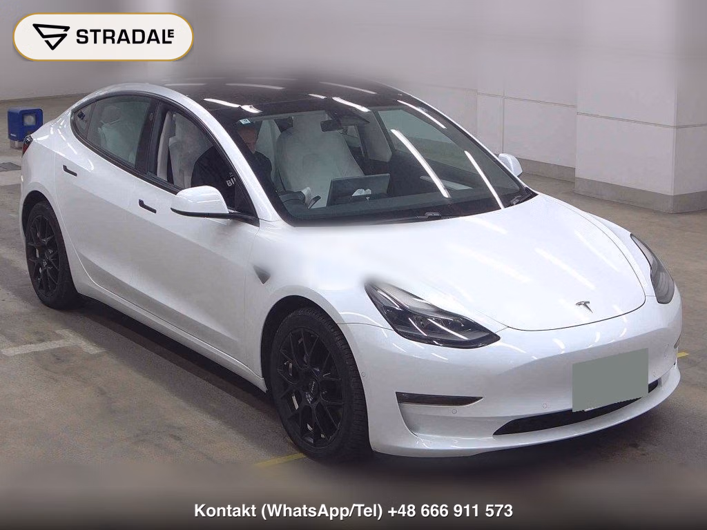 TESLA MODEL 3 4WD LONG RANGE 2022, aukcja z Japonii, zdjęcie 1