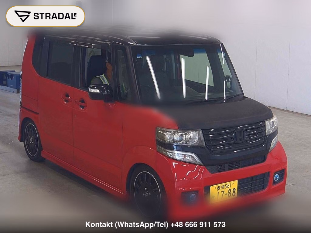 HONDA N-BOX CUSTOM TURBO SS PACKAGE 2014, aukcja z Japonii, zdjęcie 1