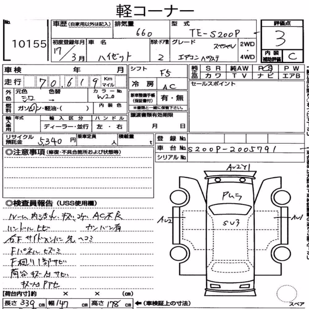 Notka aukcyjna: DAIHATSU HIJET TRUCK AIR-CONDITIONER POWER-STEERING SPECIAL